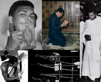 تصاویری از حضور محمد علی کلی در مراسم حج