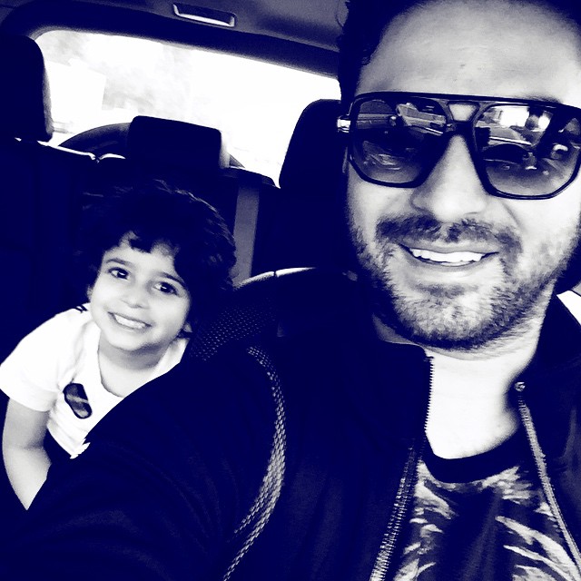 بابک جهانبخش و پسرش/عکس