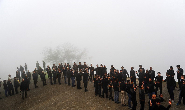 (تصاویر) علم بندان در ماسوله