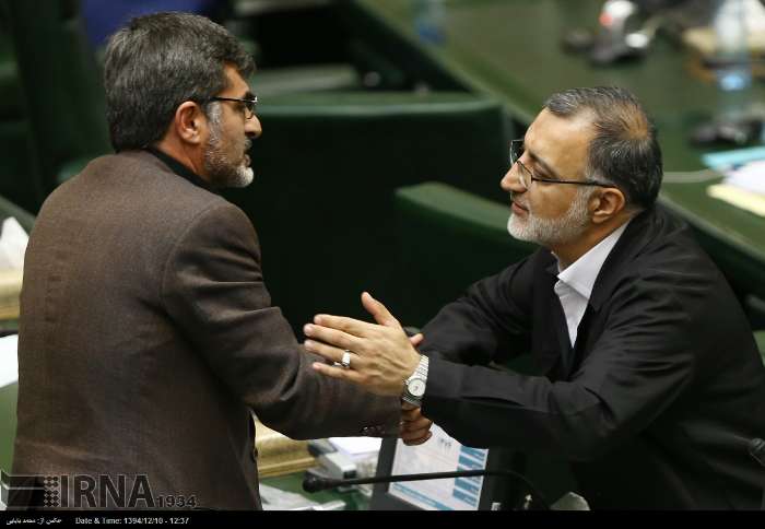 خوش و بش دو نماینده شکت خورده در انتخابات/عکس