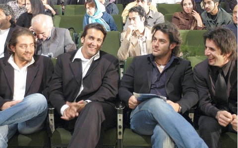 محمدرضا گلزار، بهرام رادان، امین حیایی و نواب صفوی در یک قاب/ عکس