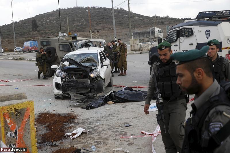 (تصاویر) خودرویی که اسرائیلی‌ها را زیر گرفت