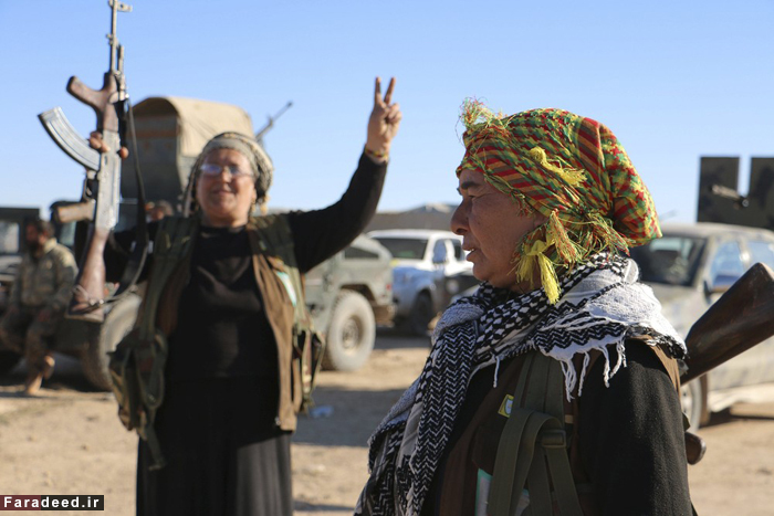 (تصاویر) حضور زنان کرد در آزادسازی 