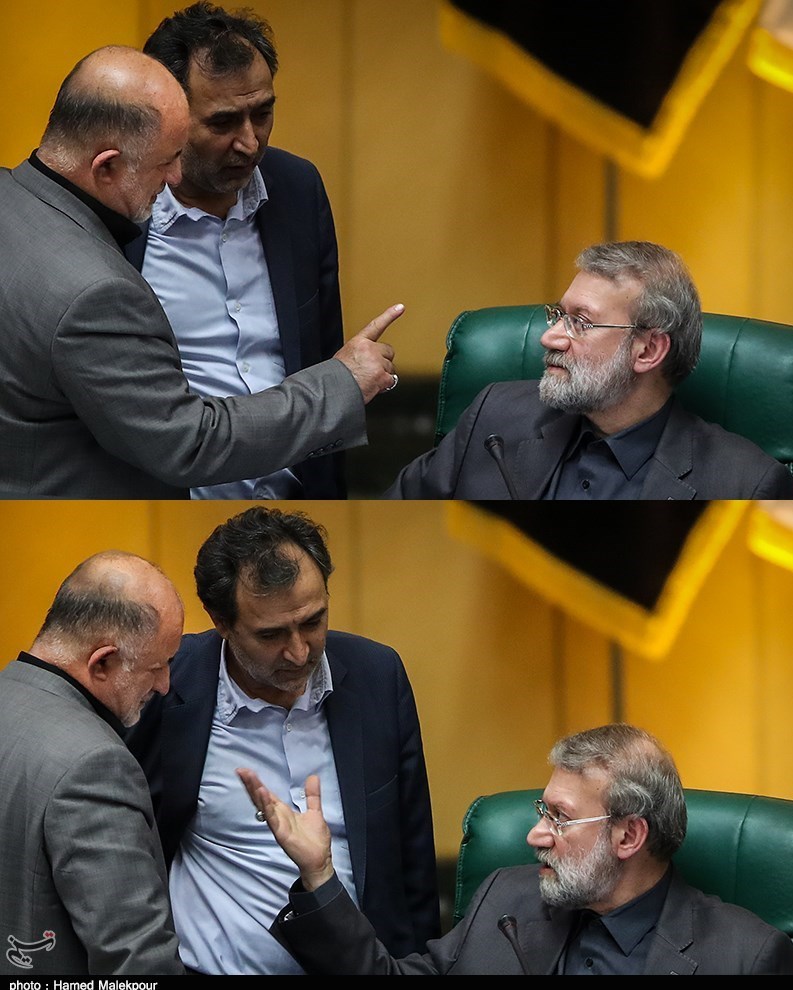 گفتگوی متفاوت لاریجانی با قاضی پور/عکس