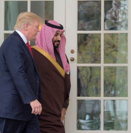 محمد بن سلمان، ولیعهد و وزیر دفاع در کاخ سفید