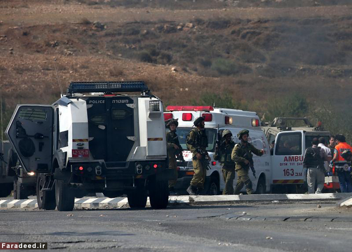 (تصاویر) زیرگرفتن چماقدار اسرائیلی با کامیون