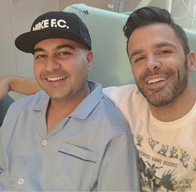 عیادت سیروان خسروی از بهنام صفوی در بیمارستان/ عکس