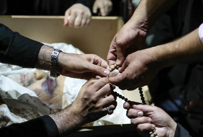 (تصاویر) وداع با پیکر شهید همدانی