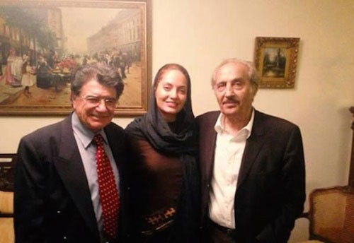 عکس: مهناز افشار در کنار سپانلو و شجریان