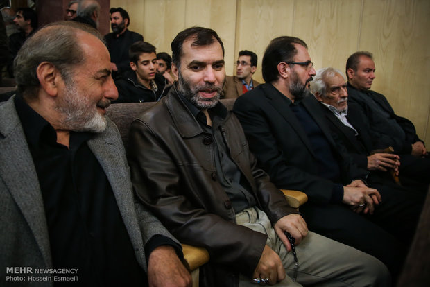 ده نمکی در مراسم ترحیم ارجمند/ تصاویر