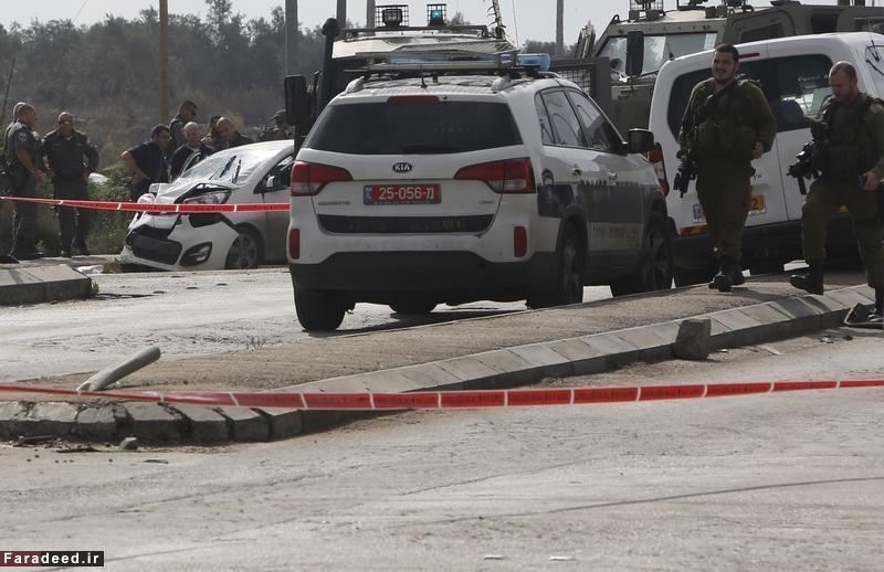 (تصاویر) خودرویی که اسرائیلی‌ها را زیر گرفت