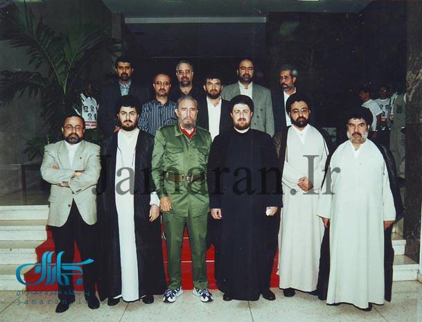 عکس یادگاری سیدحسن خمینی با فیدل کاسترو