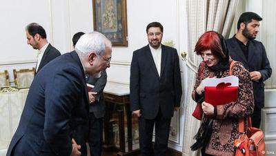 دیدار ظریف با اعضای پارلمانی اتحادیه اروپا در تهران.