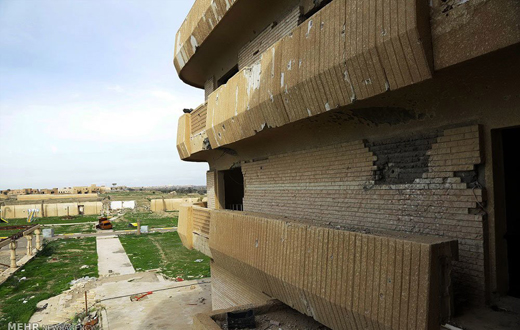 بقایای کاخ همسر صدام در شمال عراق+تصاویر