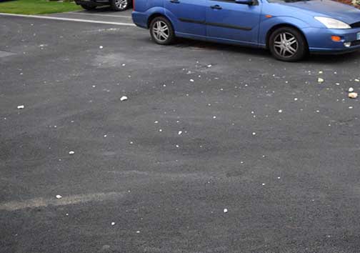 فروریختن سقف خانه در اثر فضولات هواپیمایی! + تصاویر