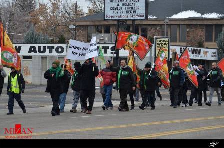 پیاده‌روی اربعین در امریکا + عکس