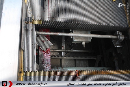 «پله برقی» یک کارگر اصفهانی را بلعید! |عکس| 