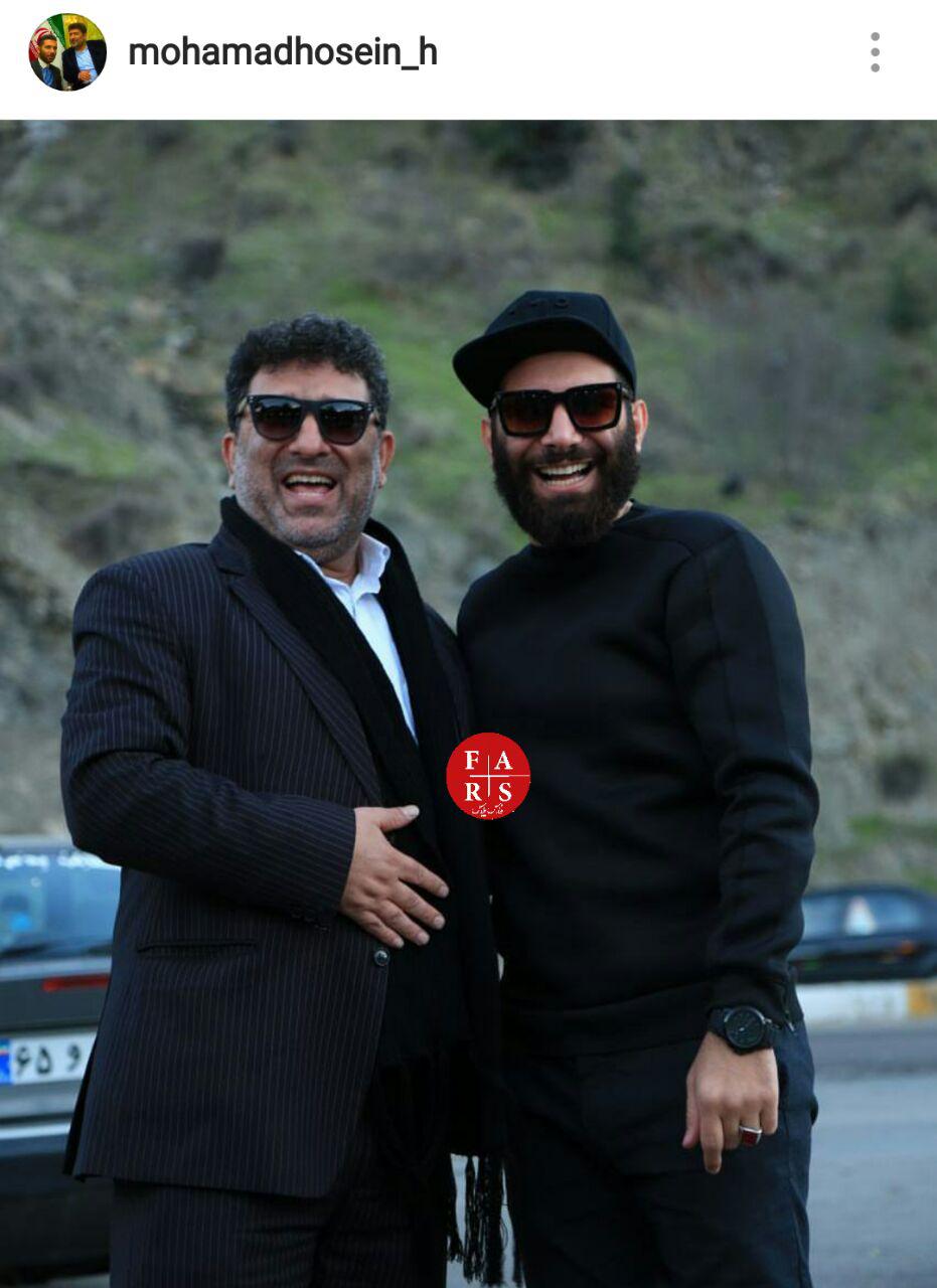 تصویر اینستاگرامی و متفاوت حدادیان و پسرش