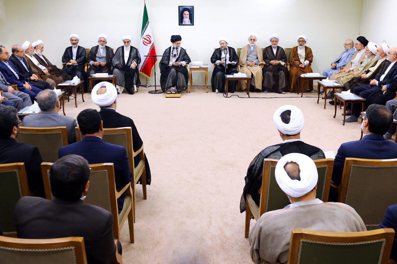 دیدار رئیس و مسئولان دستگاه قضائی با رهبر انقلاب