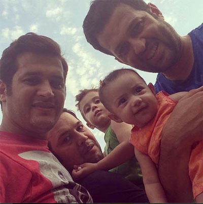 عکس سلفی «سیاوش خیرابی» و برادران