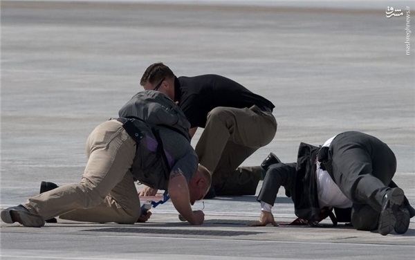 تیم امنیتی اوباما در حال انجام ماموریت/عکس