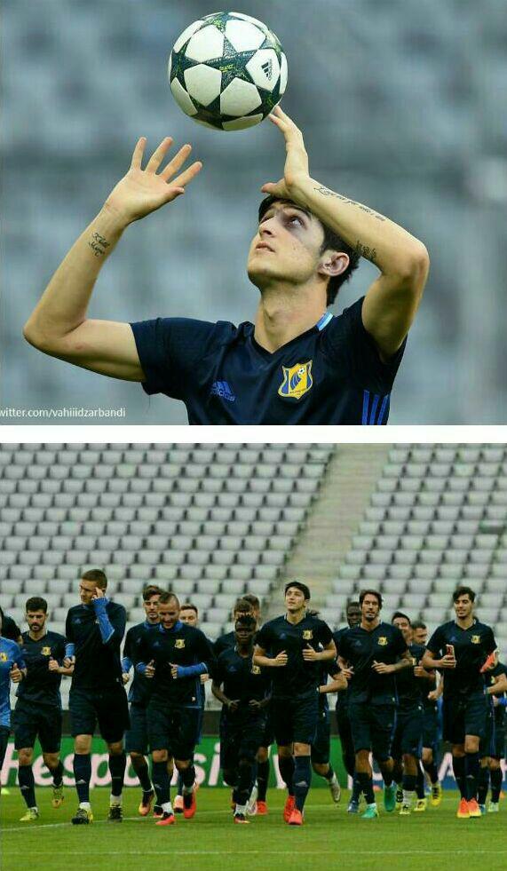 تمرینات سردار آزمون در آلیانز آرنا/عکس