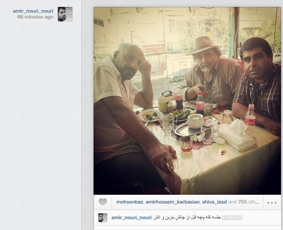عکس/جلسه شریفی‌نیا و امیرجعفری در طباخی