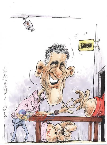 چه کسی پشت کی‌روش ایستاده است؟/کاریکاتور