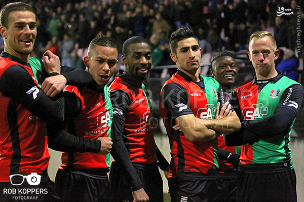 ژست جالب موفق‌ترین لژیونر ایران/ عکس