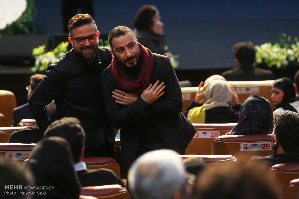 تیپ بهرام رادان و هومن سیدی در جشنواره فیلم فجر/عکس