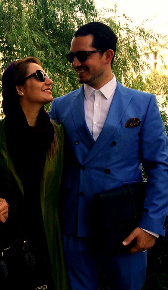 مهناز افشار و همسرش/ عکس