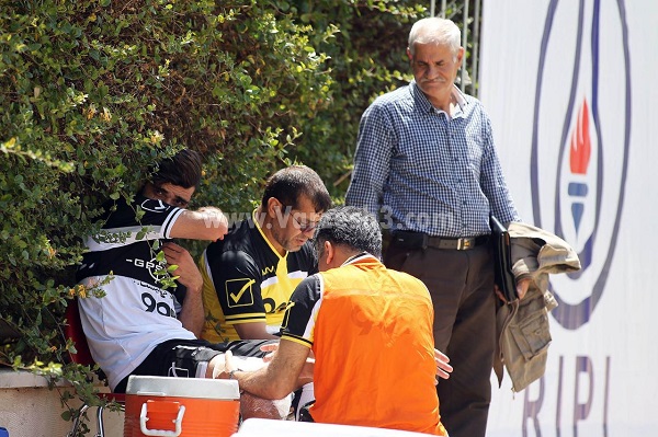 تصاویر مصدومیت آقای گل لیگ برتر/ عکس