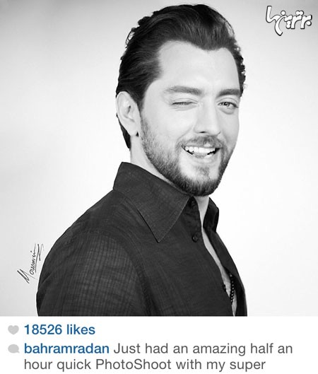 بهرام رادان در یک قاب هنری/عکس