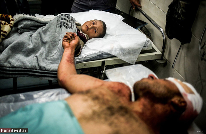 (تصاویر) تراژدی شهادت مادر باردار در غزه