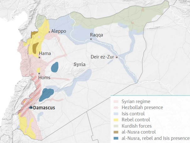 نحوه استقرار نیروهای داخلی در سوریه پس از آتش بس + نقشه