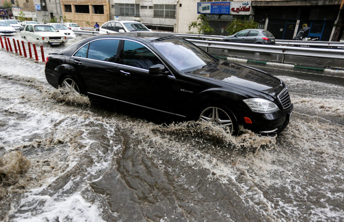 (تصاویر) بارش شدید باران در تهران