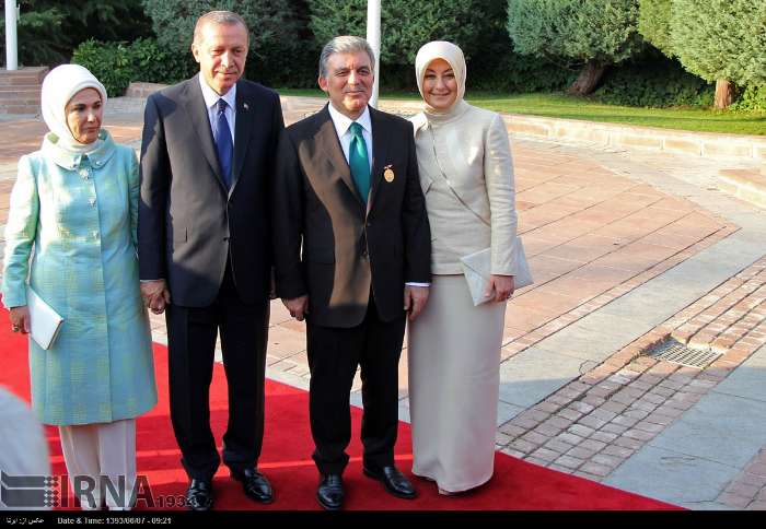 حاشیه‌های تصویری خداحافظی عبدالله گل از کاخ ریاست جمهوری ترکیه