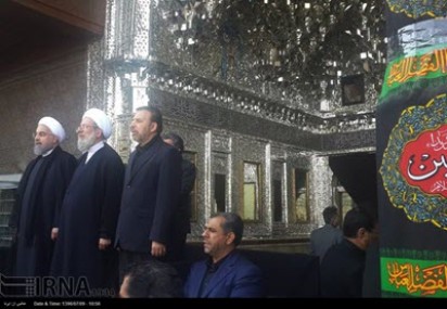 تصویر حضور رئیس جمهوری در مراسم عزاداری عاشورا