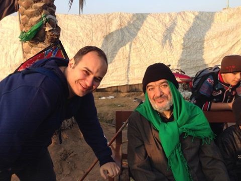 وزیر کشور دولت موسوی در راه‌پیمایی اربعین/ عکس