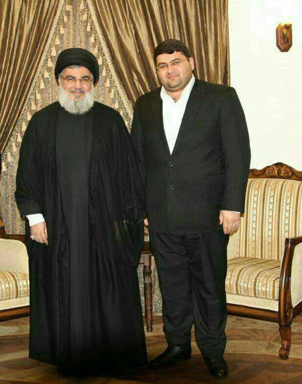 عکس یادگاری نماینده مجلس ایران با سیدحسن نصرالله