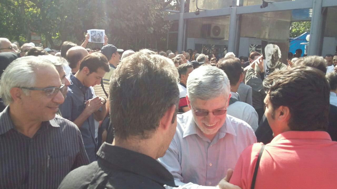 حضور مشاور احمدی نژاد در تشییع جنازه داوود رشیدی/عکس