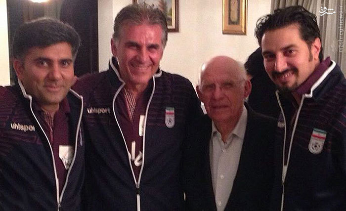 عکس/پدر کی‌روش دراردوی ملی‌پوشان