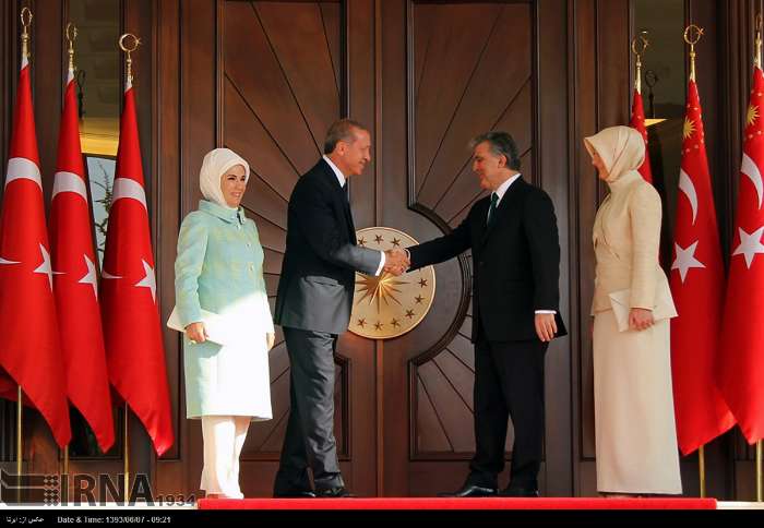 حاشیه‌های تصویری خداحافظی عبدالله گل از کاخ ریاست جمهوری ترکیه