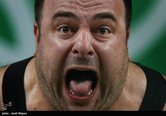 تصاویر دیدنی از مردان وزنه