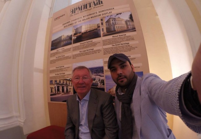 سلفی مجری ایرانی و فرگوسن!/عکس