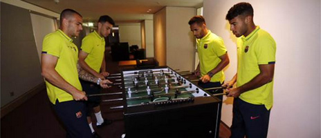 تفریح بارساییها چند ساعت مانده به فینال/ عکس