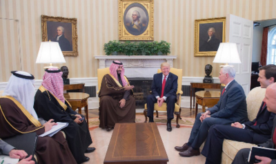 محمد بن سلمان، ولیعهد و وزیر دفاع در کاخ سفید