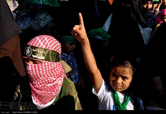 جشن پیروزی مقاومت و ملت فلسطین در غزه در پایان جنگ 51 روزه /گزارش تصویری