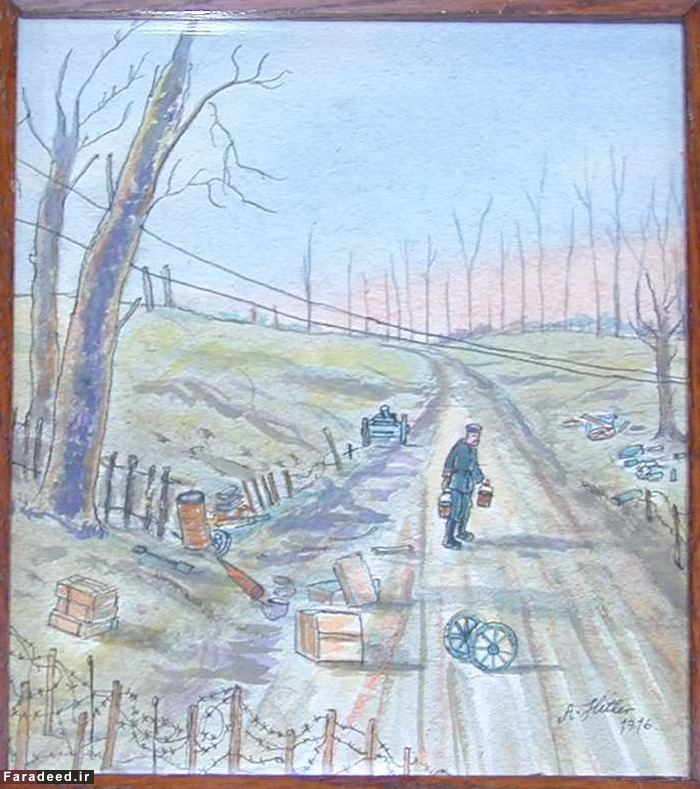 (تصاویر) نقاشی‌های آدلف هیتلر