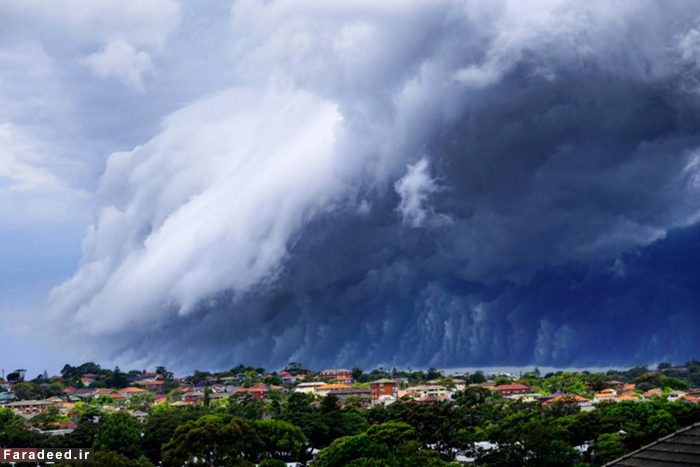 (تصاویر) پدیده نادر در آسمان سیدنی